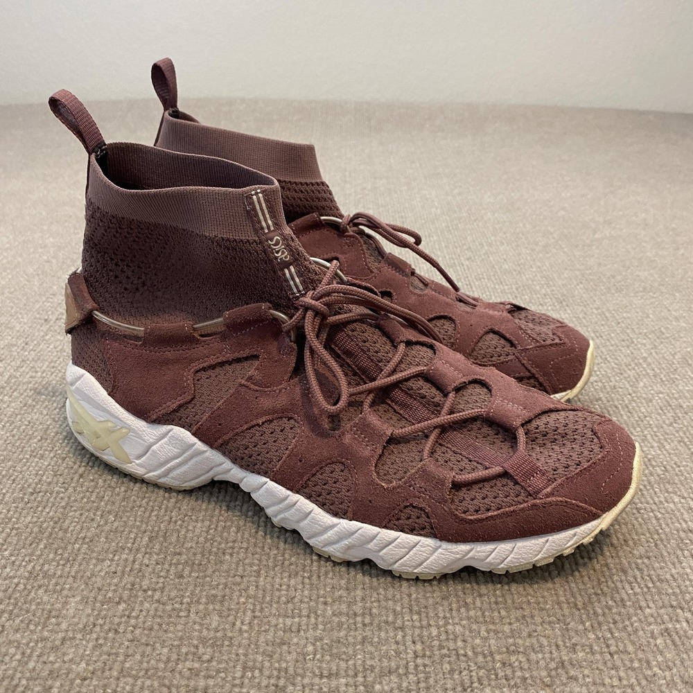 ASICS GEL-Mai Knit Shoes Mens Size 11.5 Mauve High Top Running Sneakers Athletic